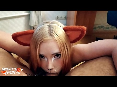 ❤️ Kitsune ਉਸ ਦੇ ਮੂੰਹ ਵਿੱਚ ਡਿਕ ਅਤੇ ਕਮ ਨਿਗਲ ️ ਘਰੇਲੂ ਪੋਰਨ